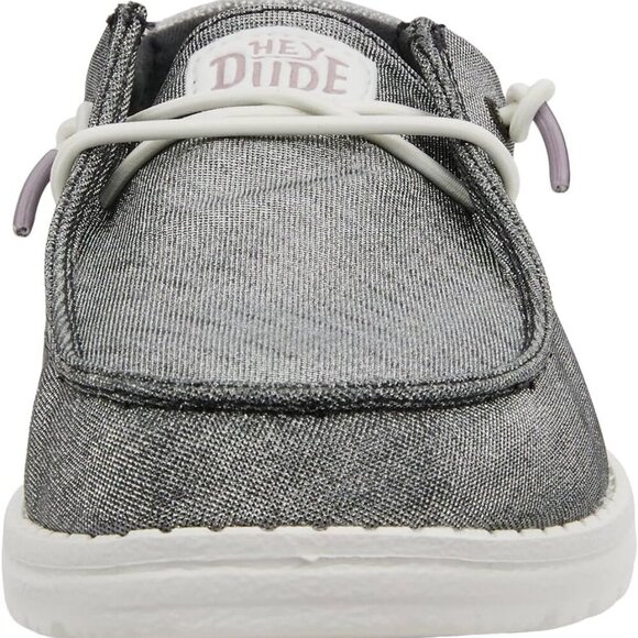 Women’s Metallic Glitter Slip-On Shoes Textile Wide Size 9 Comfortable - Picture 5 of 7